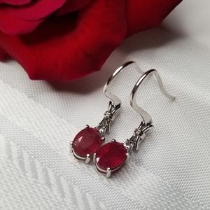 NEW Niassa Ruby Drop Earrings